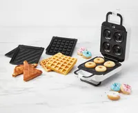 thinkkitchen Baker's Delight 3-In-1 Doughnut, Waffle & Sandwich Maker