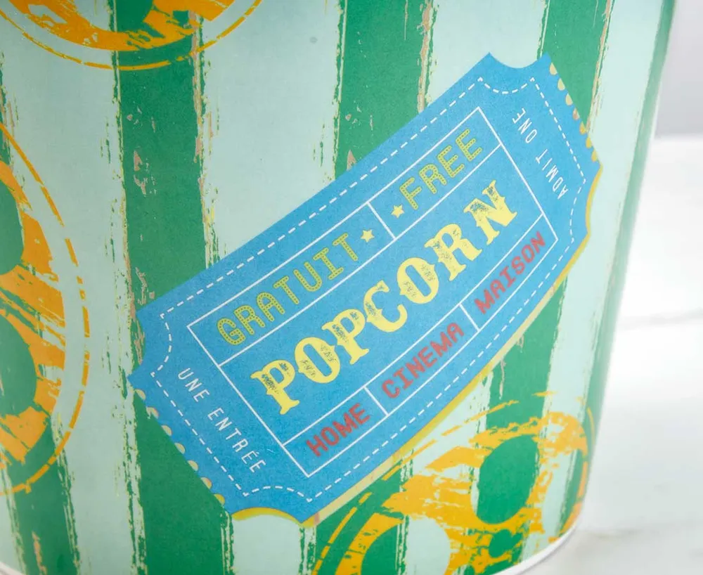 Movie Time Large Popcorn Bowl, Multicolour