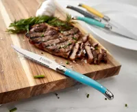 Laguiole Oasis Steak Knives, Set of 4, Turquoise