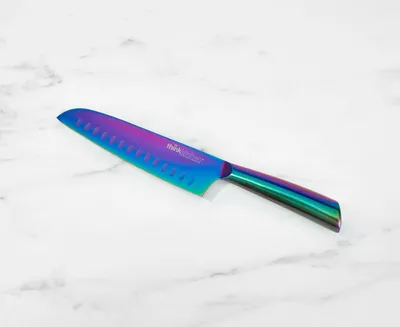 thinkkitchen Rainbow Santoku Knife, 7"