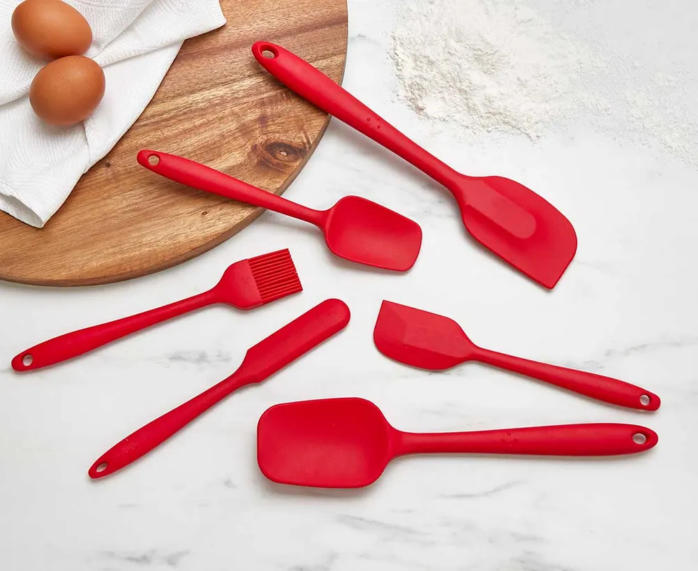 thinkkitchen Rotelli 6-Pc Kitchen Utensil Set, Red