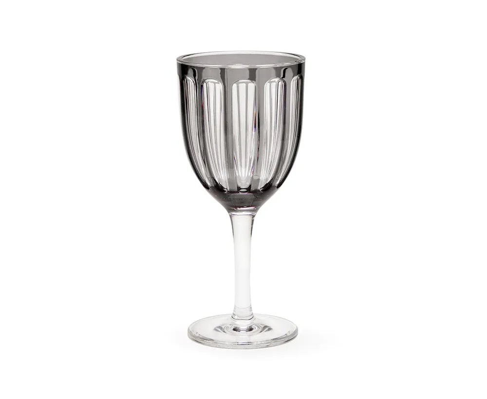 Rome Smokey Acrylic Wine Glass