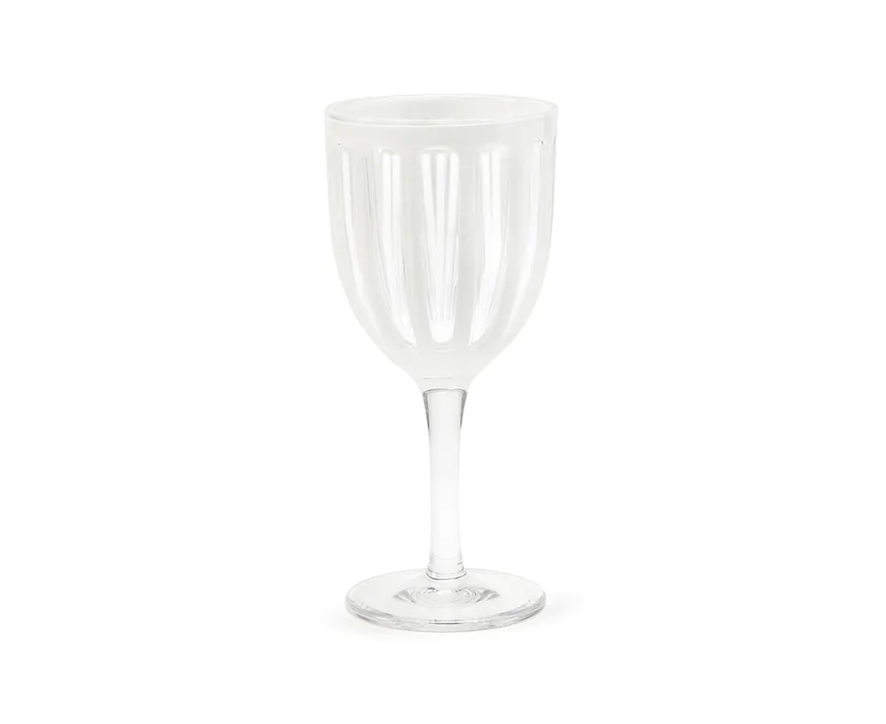 Rome Acrylic Wine Glass, White