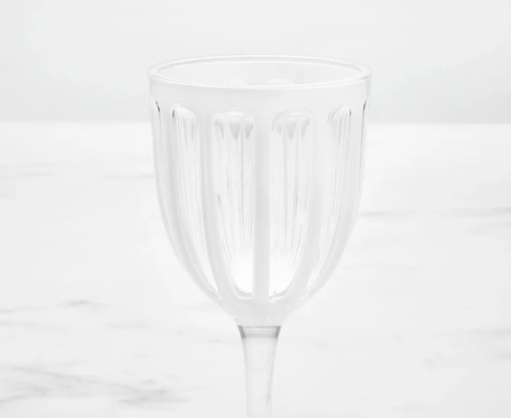 Rome Acrylic Wine Glass, White