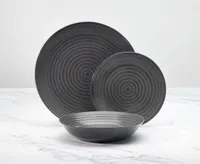 Graphite 12-Pc Dinnerware Set