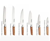 thinkkitchen Concrete 7-Pc Knife Set with Block