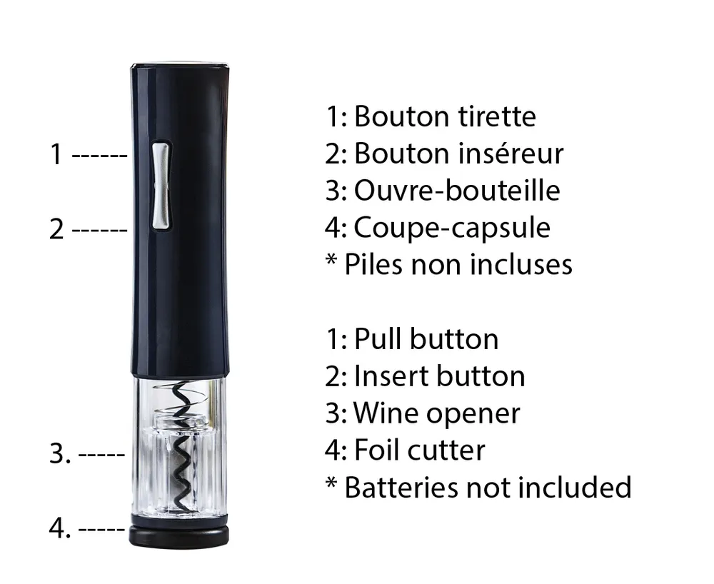 Monsieur Bar Jett Battery Operated Corkscrew