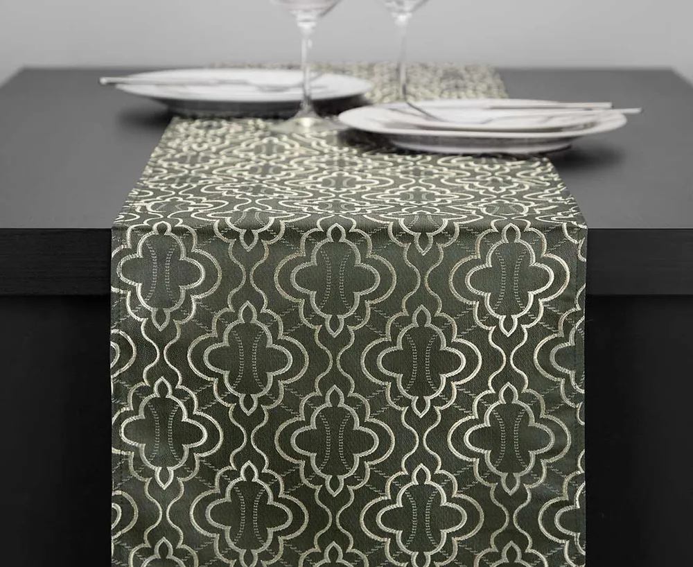 Jaipur Table Runner, Grey