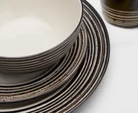 Tahiti 16-Pc Dinnerware Set, Latte