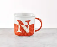 Monogrammed Mug "N", Orange