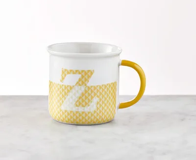 Monogrammed Mug "Z", Yellow
