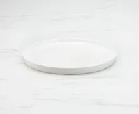 Ledge Dinner Plate, White