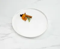 Ledge Dinner Plate, White