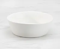 Ledge Service Bowl, White