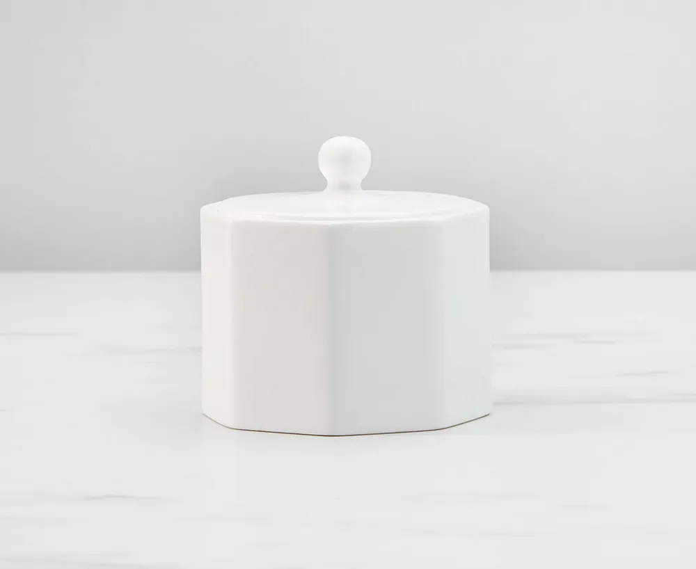 Ledge Sugar Bowl, White