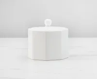 Ledge Sugar Bowl, White
