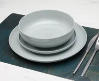 Volcano 12-Pc Dinnerware Set, Grey