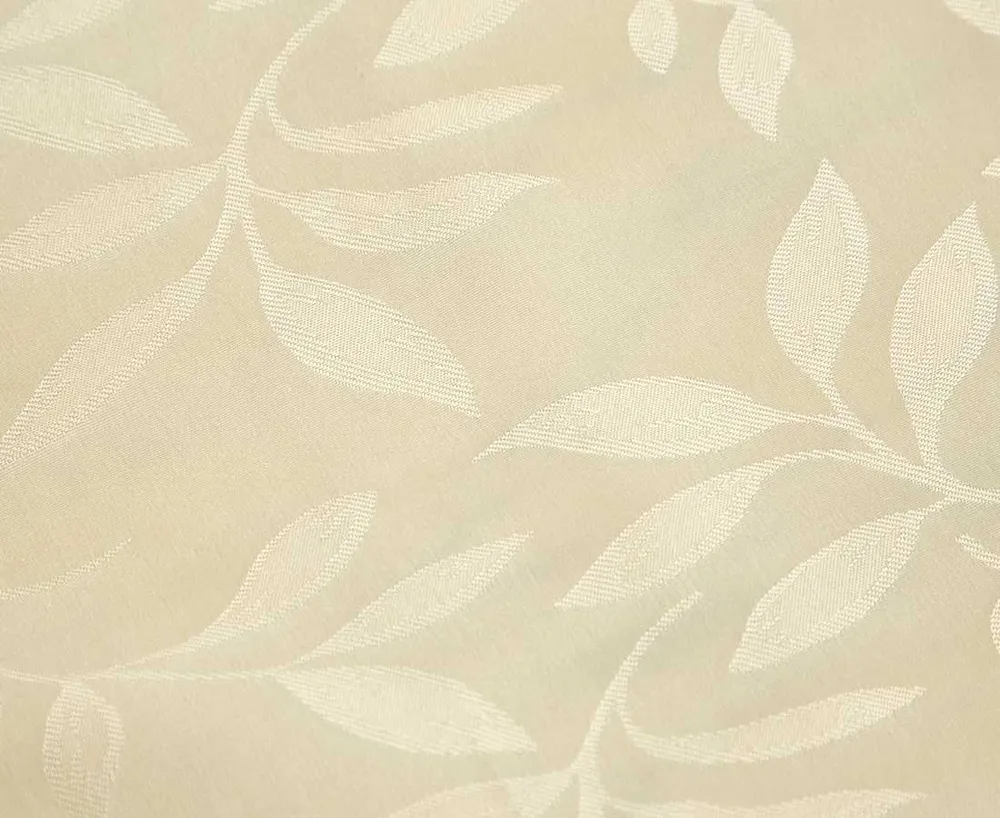 Shadow Leaf Tablecloth, 60 x 104", Cream