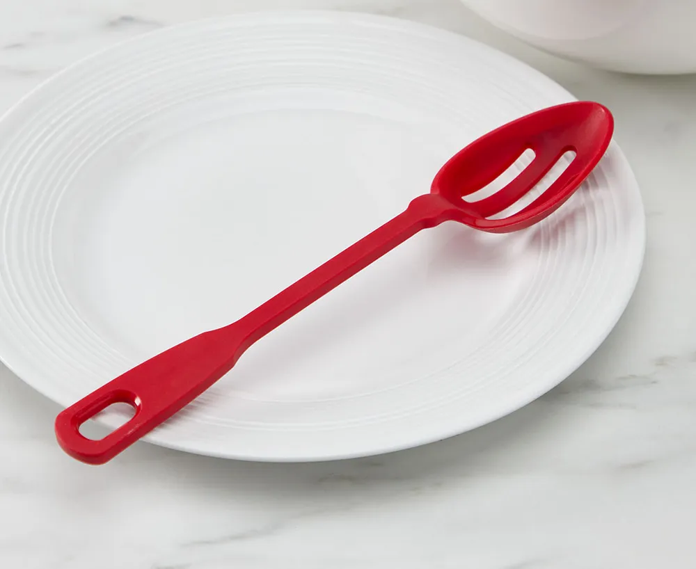 thinkkitchen Silicone Cooking & Serving Slotted Spoon