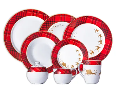 Christmas Eve 37-Pc Dinnerware Set