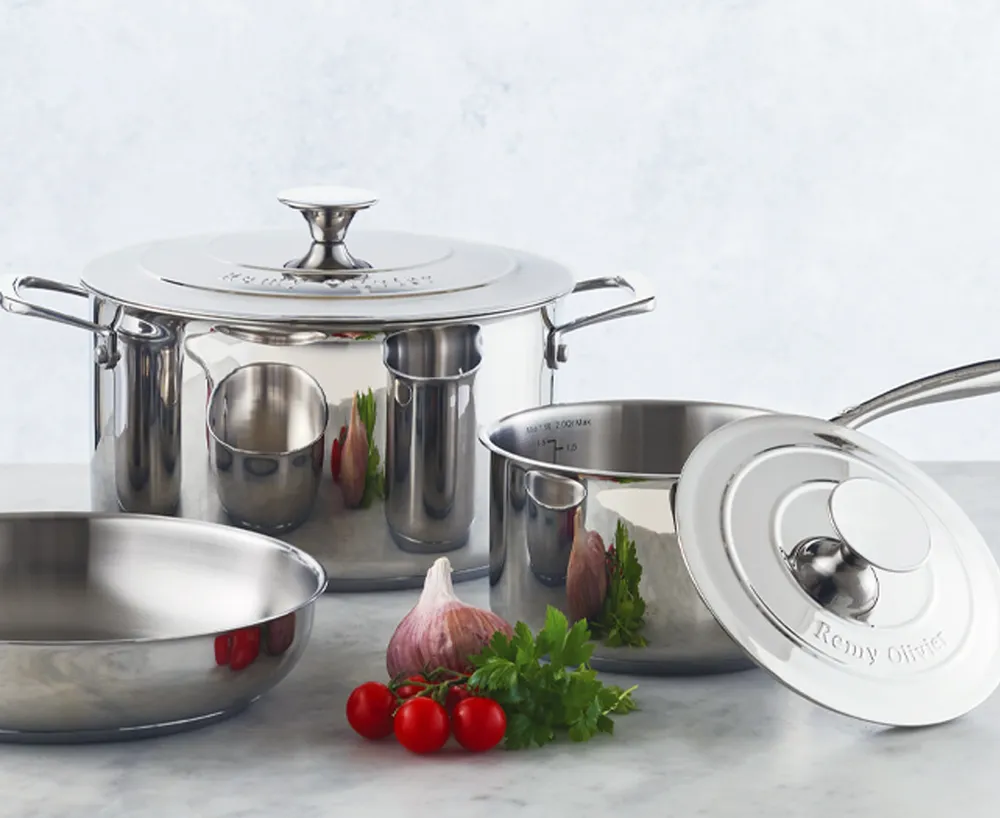 Remy Olivier Palermo Stainless Steel 7-Pc Cookware Set