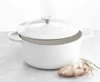 Remy Olivier Aspen Round Casserole, 4L, White