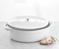 Remy Olivier Aspen Cast Iron Casserole, 7.2L, White