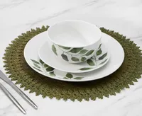 Leaf 12-Pc Eaton Dining Dinnerware Set