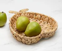 Hyacinth Apple-Shaped Storage Basket