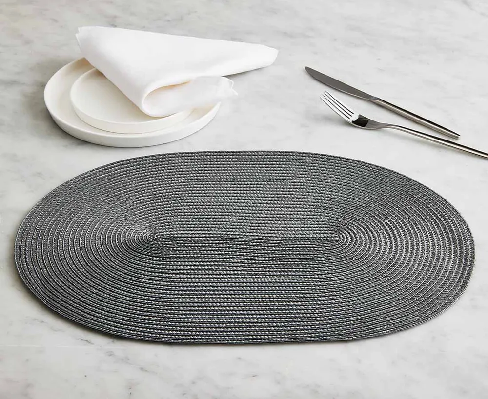 Oval Placemat, Grey