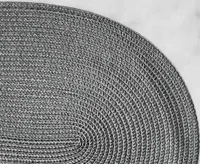 Oval Placemat, Grey
