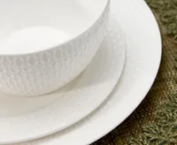 Rice 12-Pc Dinnerware Set, White