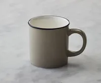 Vintage Rim Mug, Taupe, 10 oz