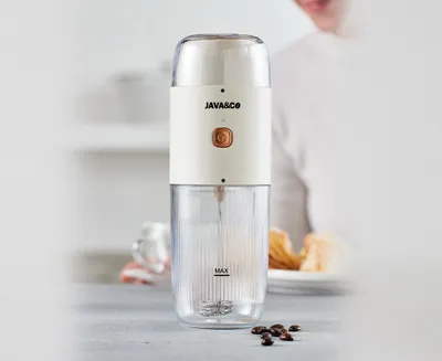 thinkkitchen Kaffe Latte Dual Cordless Coffee Grinder and Milk Frother, 45 W