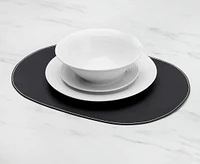 Cuero Oval Placemat, Black