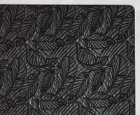 Feuilles Rectangular Placemat, Black