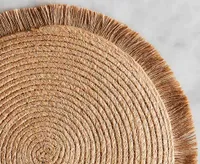 Jute Fringed Round Placemat