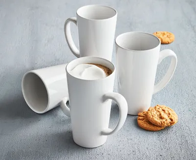 Everyday Latte Mugs, Set of 4, 16 oz