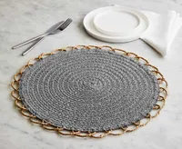 Loop Round Placemat, Grey