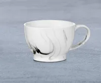 Marble Mug, White and Grey, 480 ml