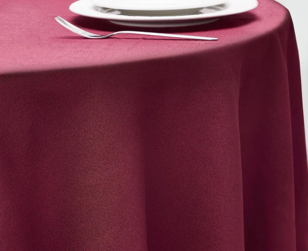 Oasis Round Tablecloth, Raspberry, 60"