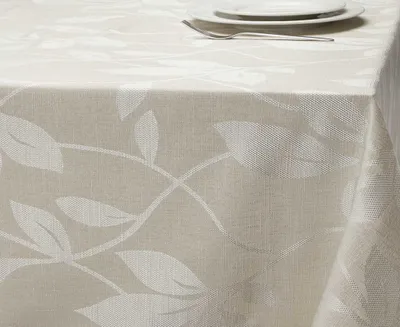 Shadow Leaf Tablecloth, Linen