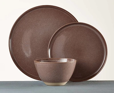 Phoenix 12-Pc Dinnerware Set, Clay