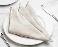 Shadow Leaf Napkin, Linen, 18 X 18"