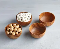 Carolina Acacia Wood Bowls, Set of 4