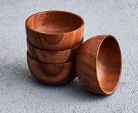 Carolina Acacia Wood Bowls, Set of 4