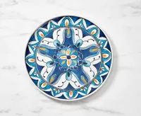 Wizard Mandala Pattern Dinner Plate, Marine, 11"