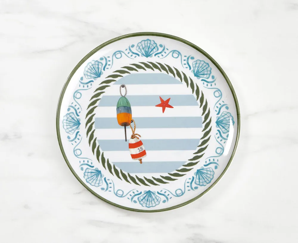 Norseman Nautical Melamine Side Plate, 9"