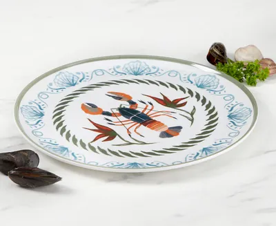 Norseman Lobster Melamine Dinner Plate, 11"