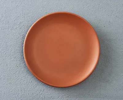 Velvet Avela Round Ceramic Side Plate, 19 cm, Terracotta